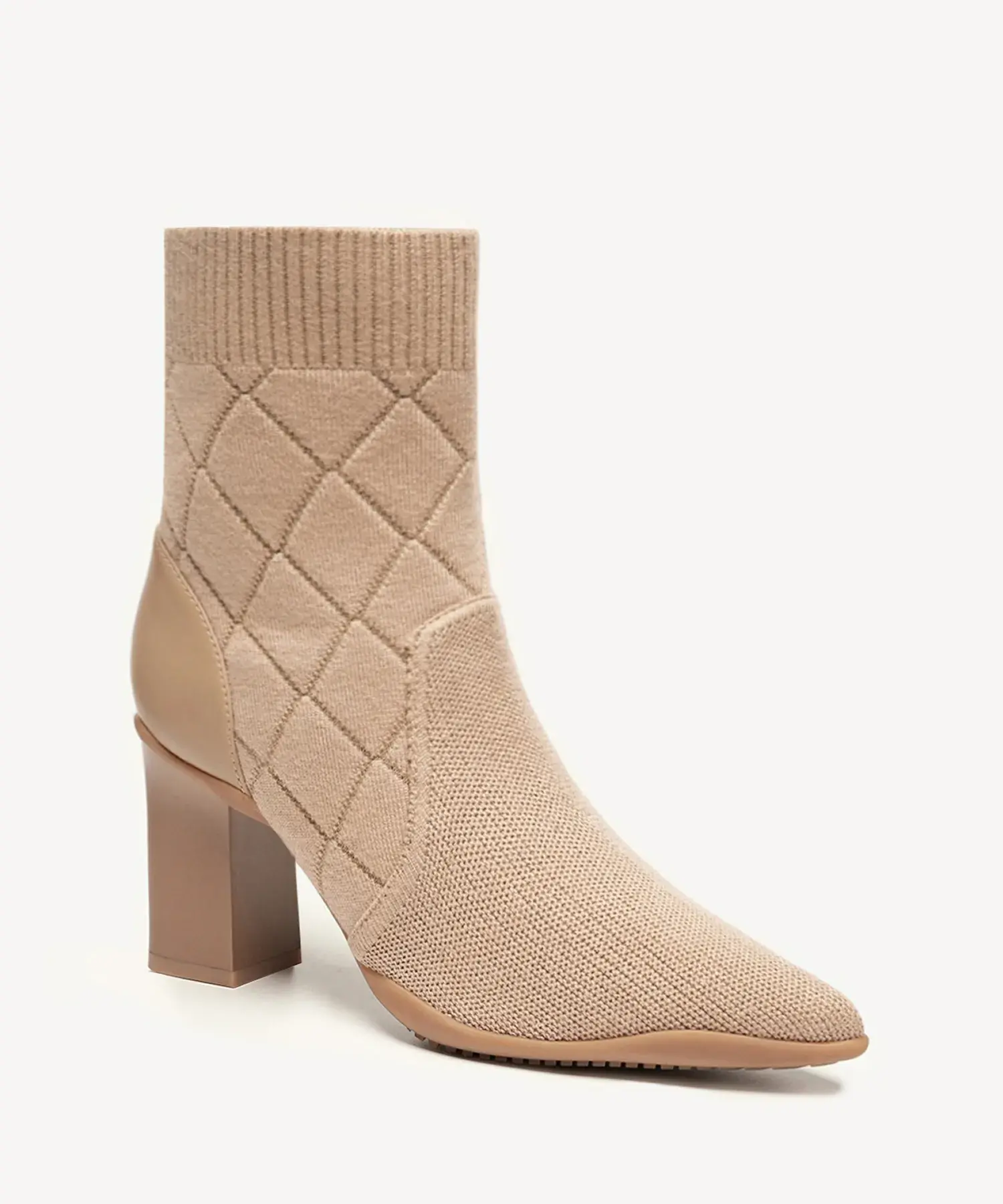 UrbanEase Pointed Toe Block Heel Ankle Boot - Image 13
