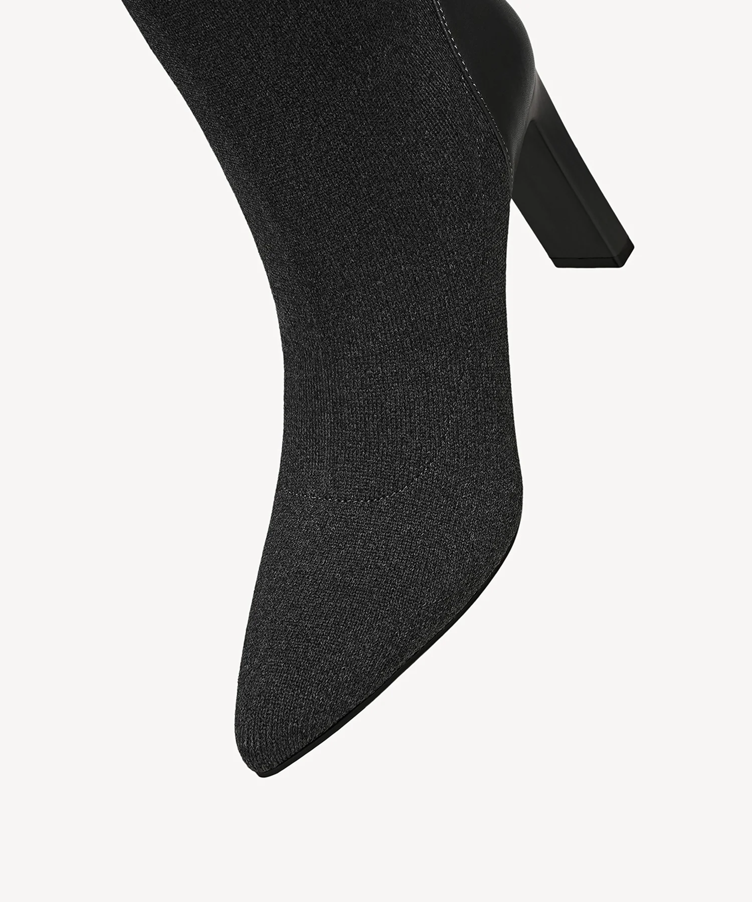 VersaStyle Pointed Toe Block Heel Over-the-Knee Boot - Image 10