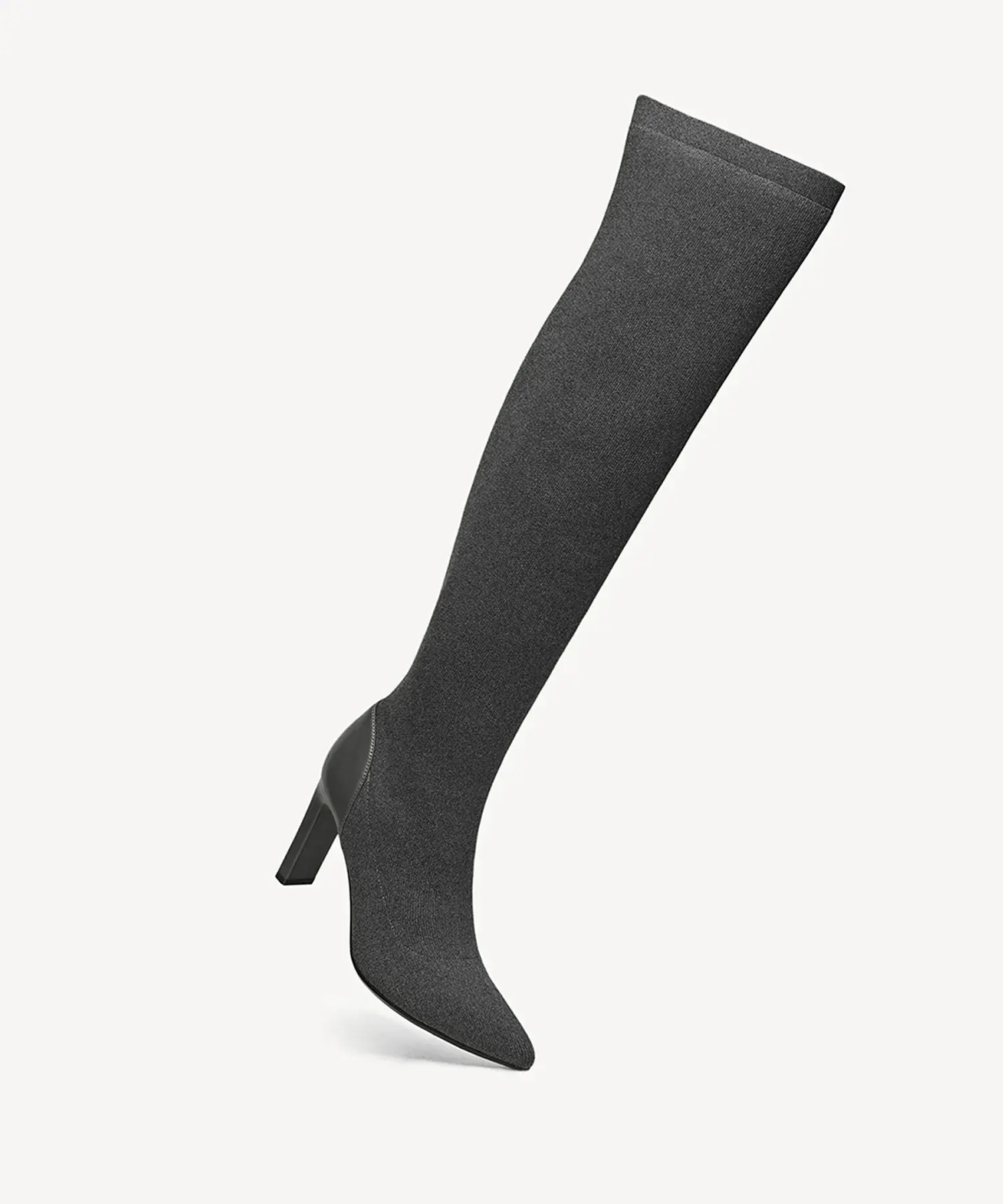 VersaStyle Pointed Toe Block Heel Over-the-Knee Boot - Image 3