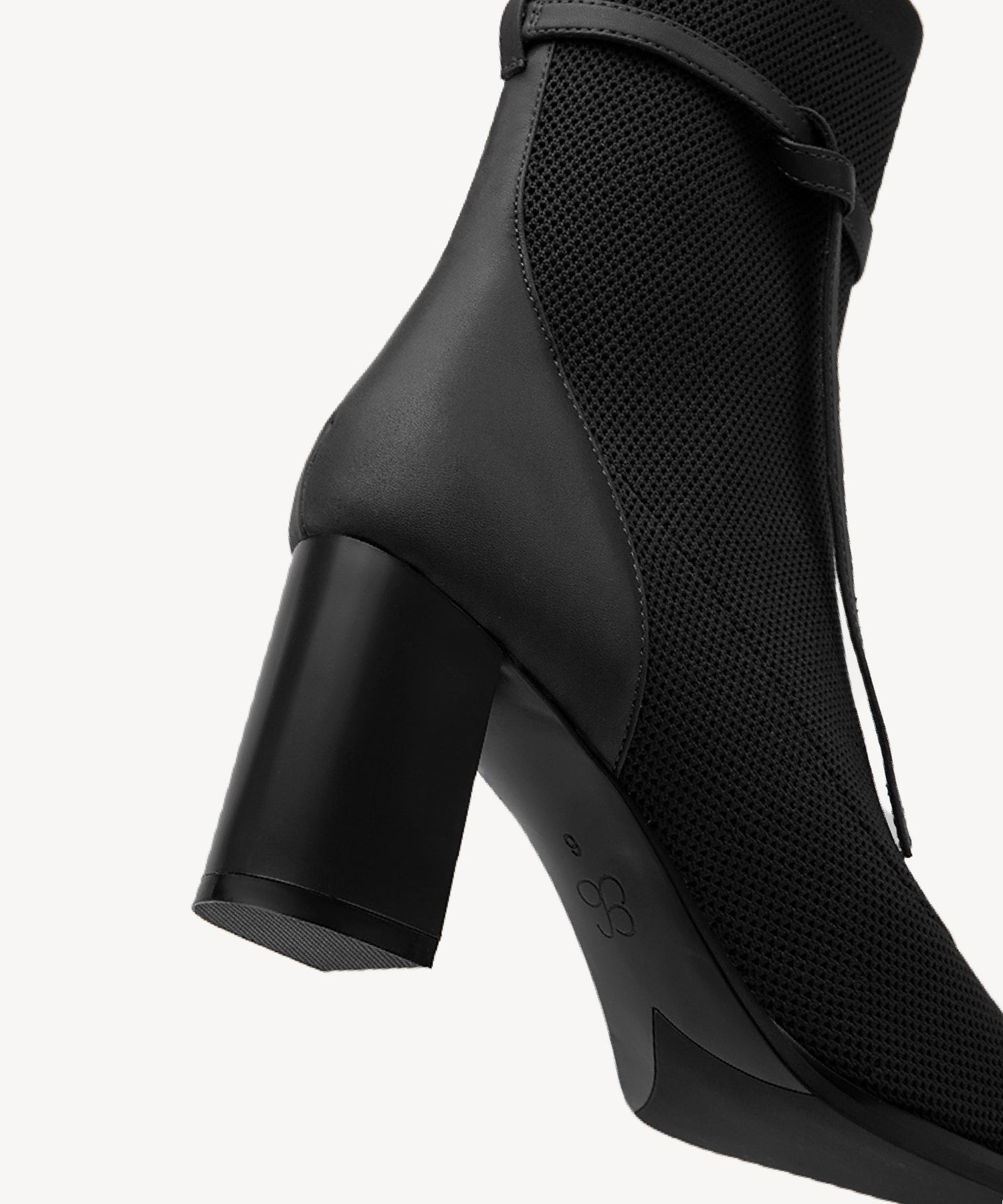 AmberGlow Square Toe Heeled Ankle Boot - Image 5