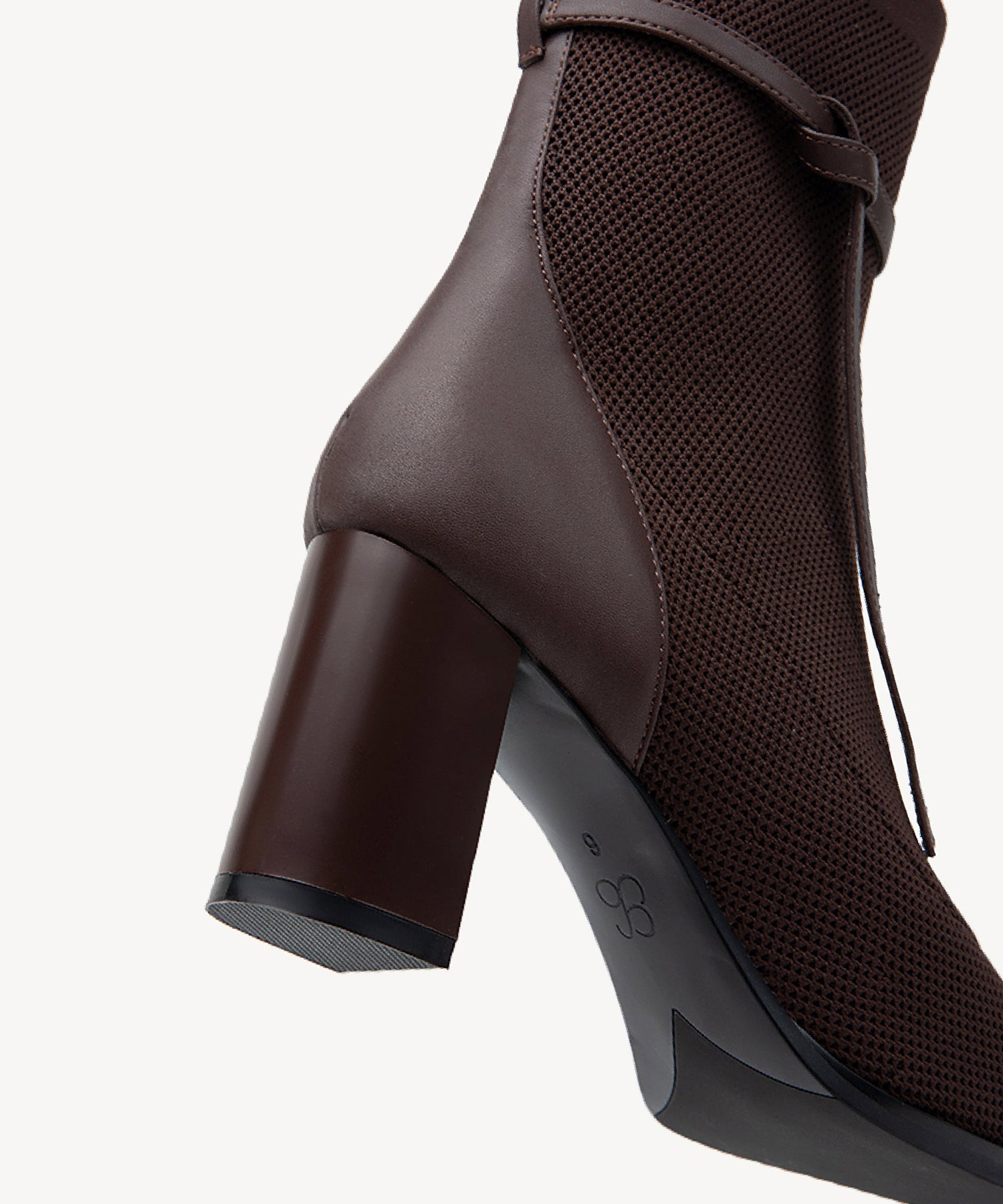 AmberGlow Square Toe Heeled Ankle Boot - Image 9